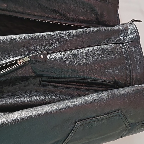 Vintage Wilsons Leather Motorcycle Jacket W Removable Thinsulate Insulation Moto - Picture 5 of 16